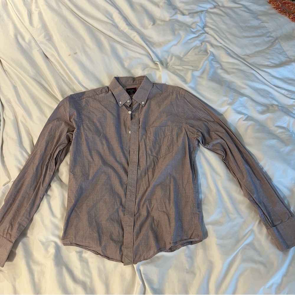 UNTUCKit Men's Small Slim Fit Shirt - Light Purple